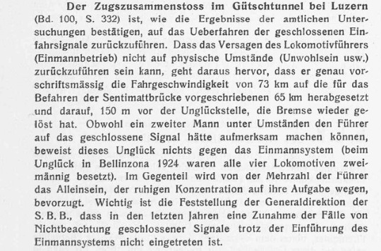 Die Analyse der Schweizerischen Bauzeitung zum Unglück (1933).
