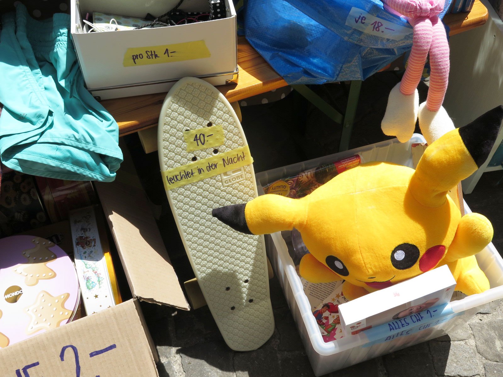 Pikachu oder leuchtendes Rollbrett?