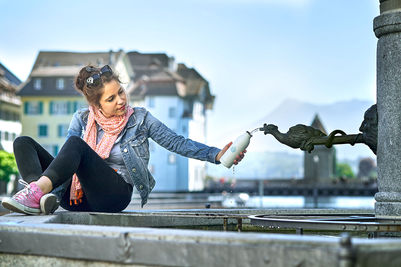 Einer von 134 Trinkwasserbrunnen in Luzern: der Zeughausbrunnen.