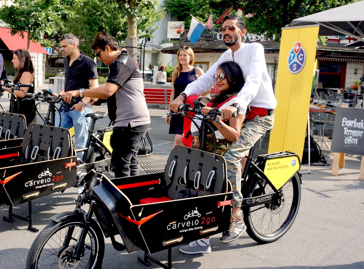 Bei den Touristen bereits ein beliebtes Fotosujet: die Cargovelos.