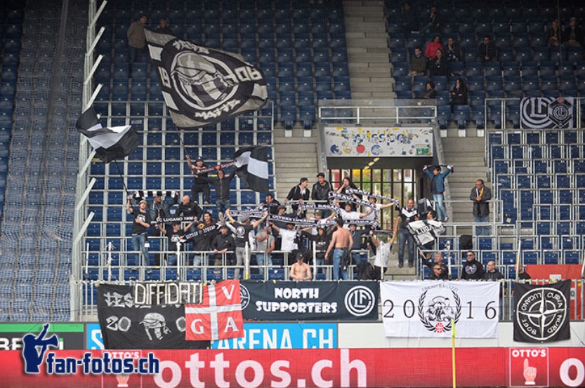 Beim letzten Gastspiel des FC Luganos in der Swissporarena waren nur wenige Fans zu gast.