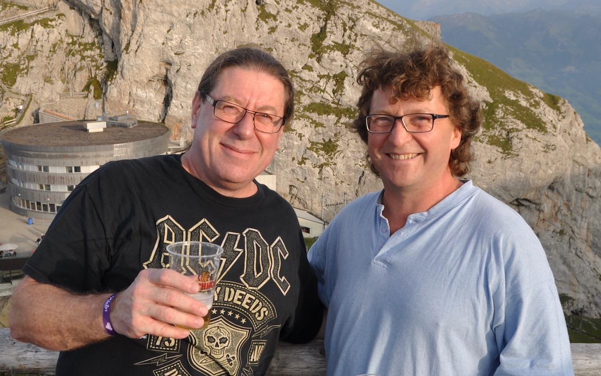 Für diese beiden Rockfans waren das «Pilatus On The Rocks» nicht das erste Konzert auf dem Luzerner Hausberg.