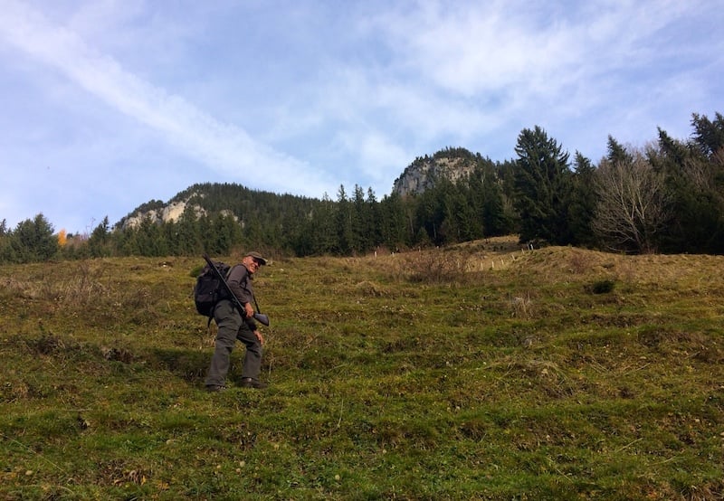 Steiler Aufstieg am Kragenberg.