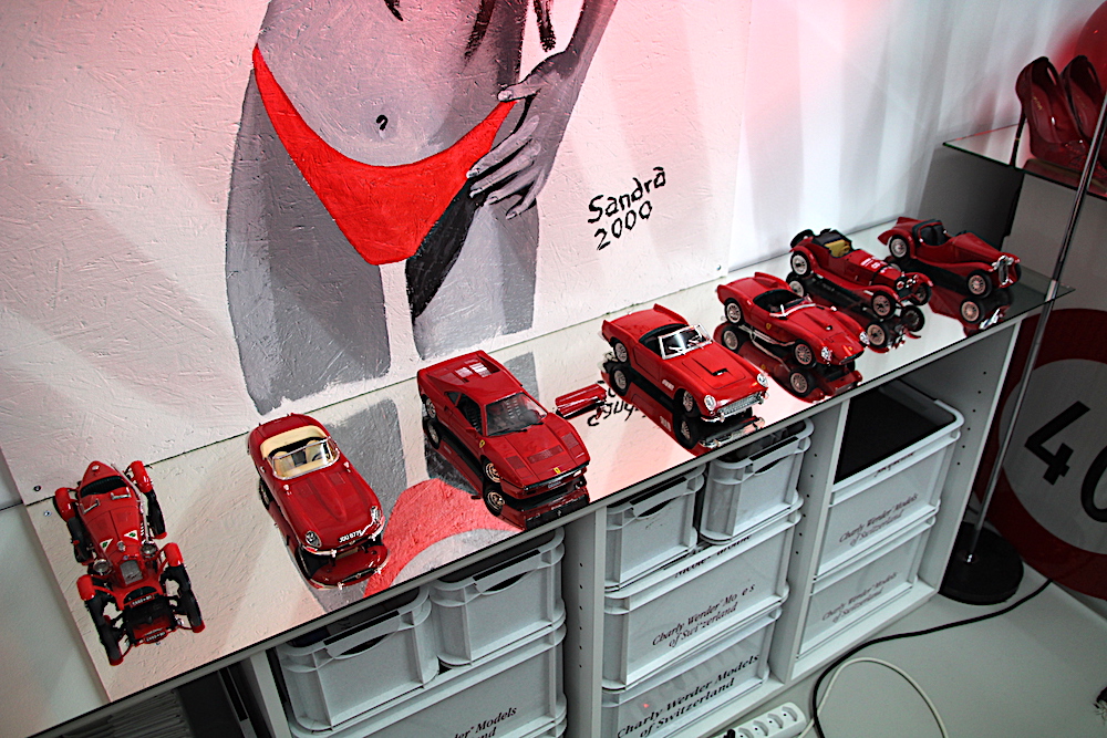Rot-rot-rot: Eine illustre Ferrari-Modellauto-Kollektion.