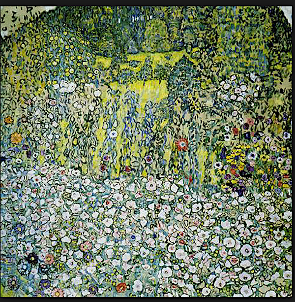 Ebenfalls ein Klimt aus dem Zuger Kunsthaus: «Gartenlandschaft mit Bergkuppe» von 1916.