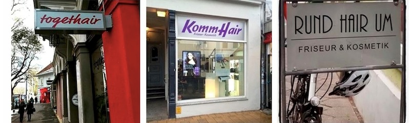 Komm hair … Leider nicht aus Luzern – trotzdem witzig. (Fotos: Instagram #Friseurnamen)