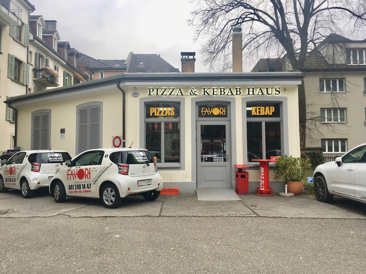 Hier liess Hussein Karakoc die Dönerspiesse drehen: das Pizza 