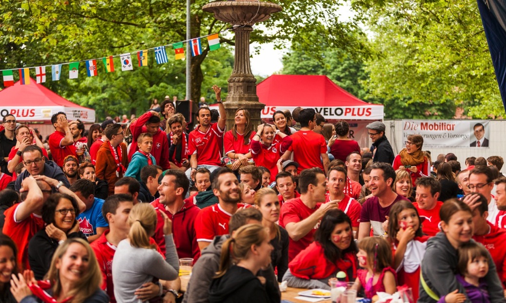 WM 2014: Euphorie pur im Public Viewing.