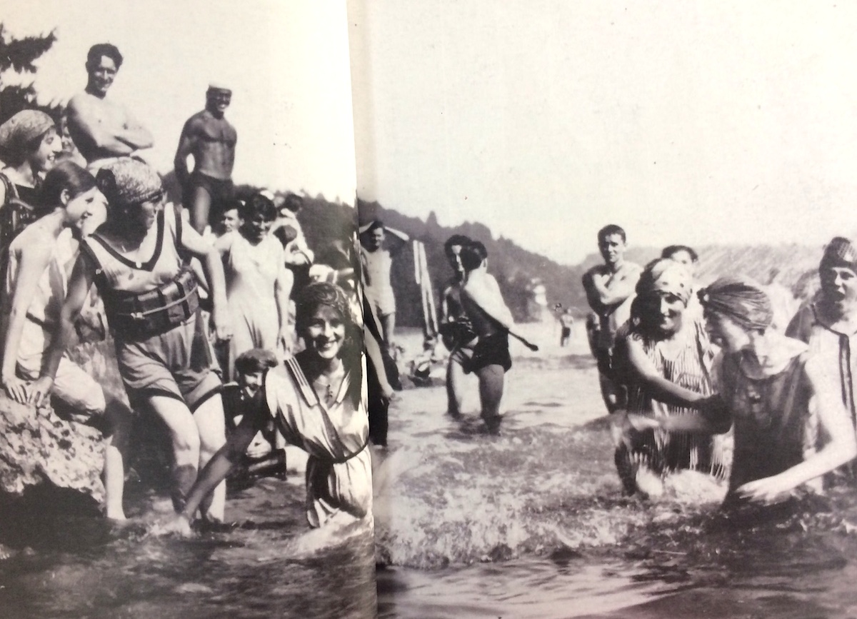 Ein Bild aus dem Lido in Luzern um 1922.