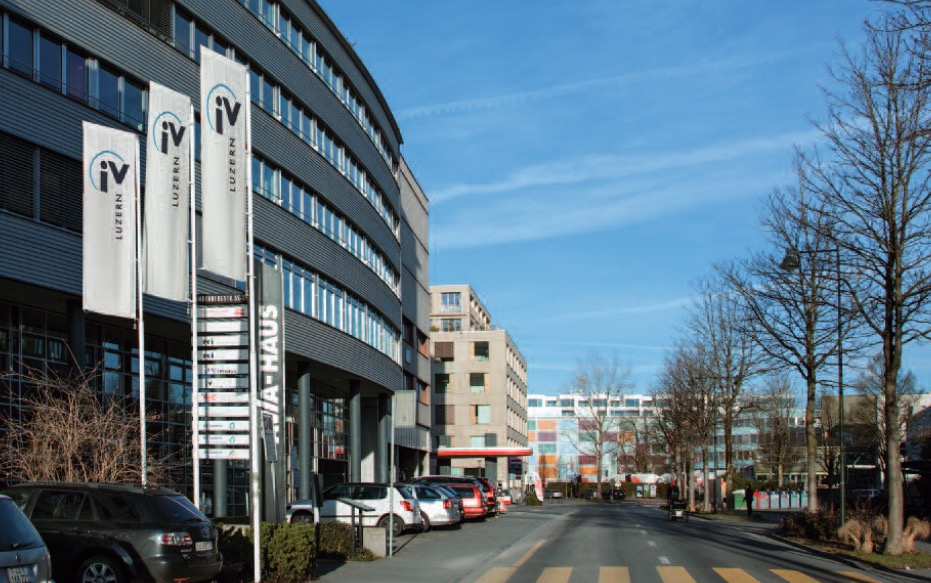 Der Sitz der IV-Stelle an der Landenbergstrasse in Luzern. Auch die IV soll im neuen Zentrum Platz finden. 