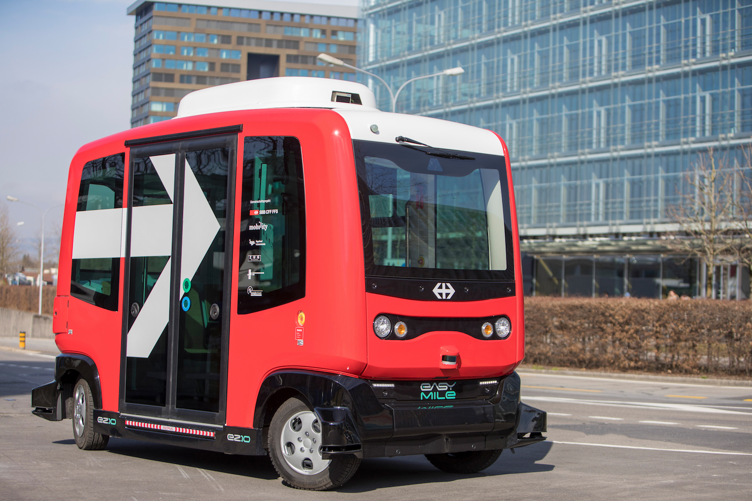 In den nächsten zwei Wochen in Zug unterwegs: der selbstfahrende Shuttle-Bus.