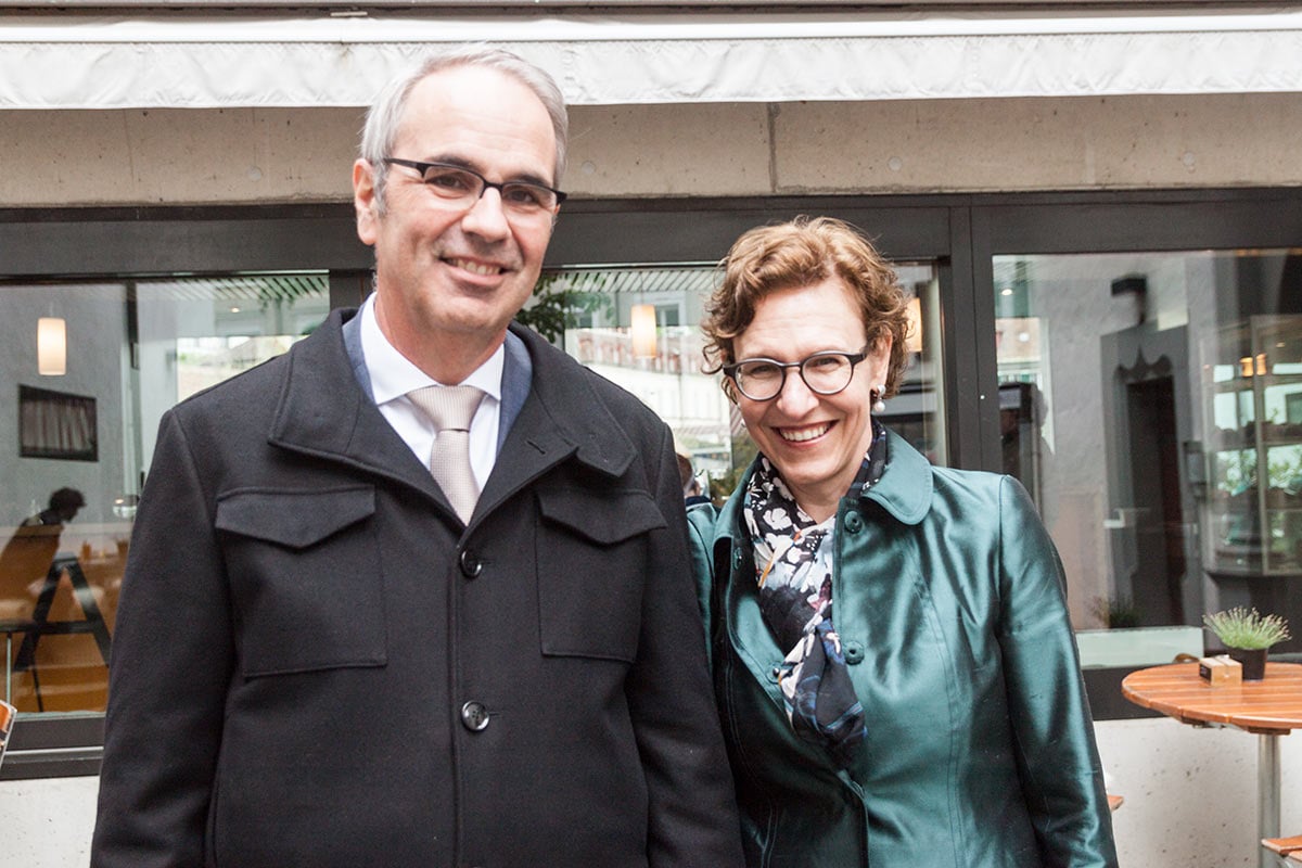 Stadtpräsident Peter Züsli mit Ehefrau Kathrin Krammer.