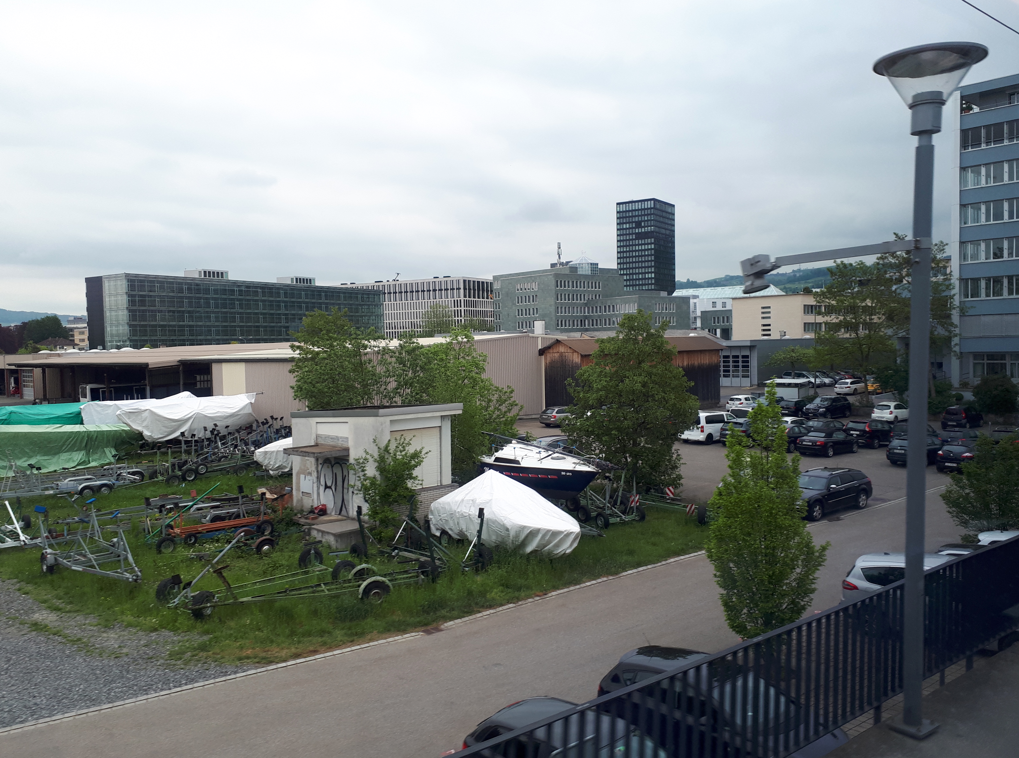 Areal des neuen Busdepots: Eine grosse Fläche im zentralen Bereich der Stadt Zug.