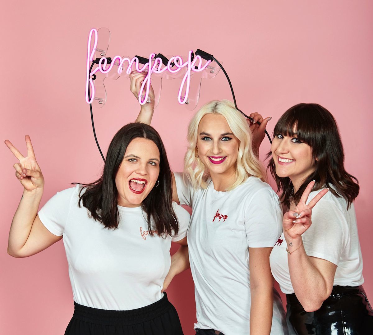 Serena Schindler, Cécile Moser und Rahel Fenini (v.l.n.r.) stehen hinter «fempop».