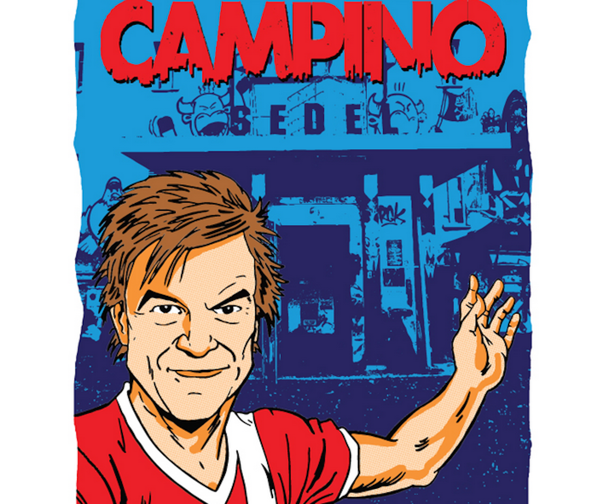 «Auf zur Party», scheint Campino auf Gössis Plakat in den Sedel zu laden.