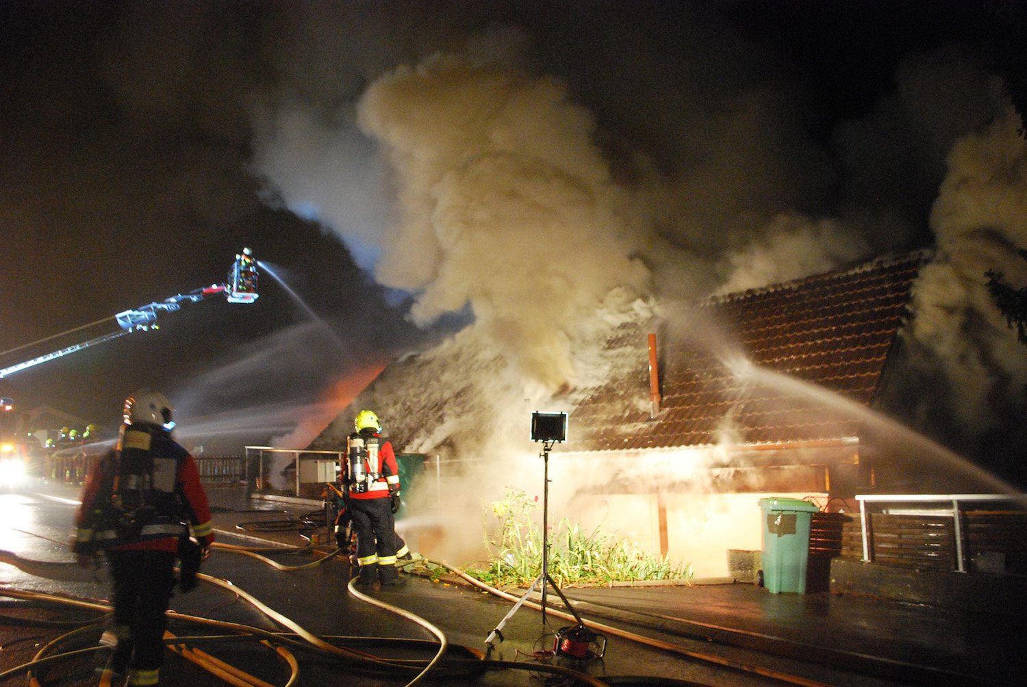 Beim Brand eines Einfamilienhauses in Udligenswil wurde niemand verletzt.