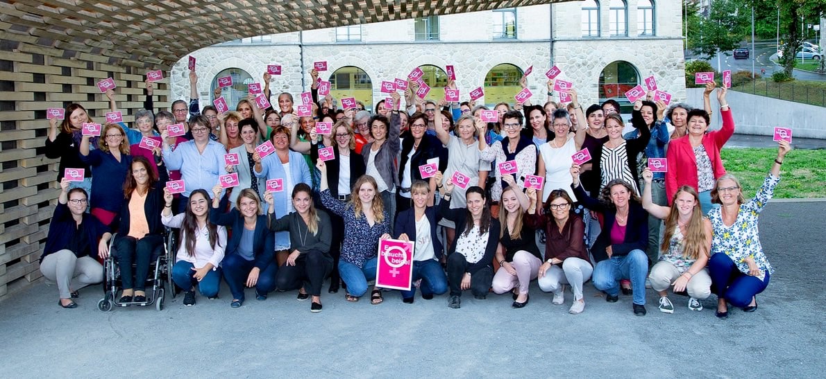 Die Kampagne «Es braucht beide!» wird von vielen kandidierenden Frauen unterstützt.