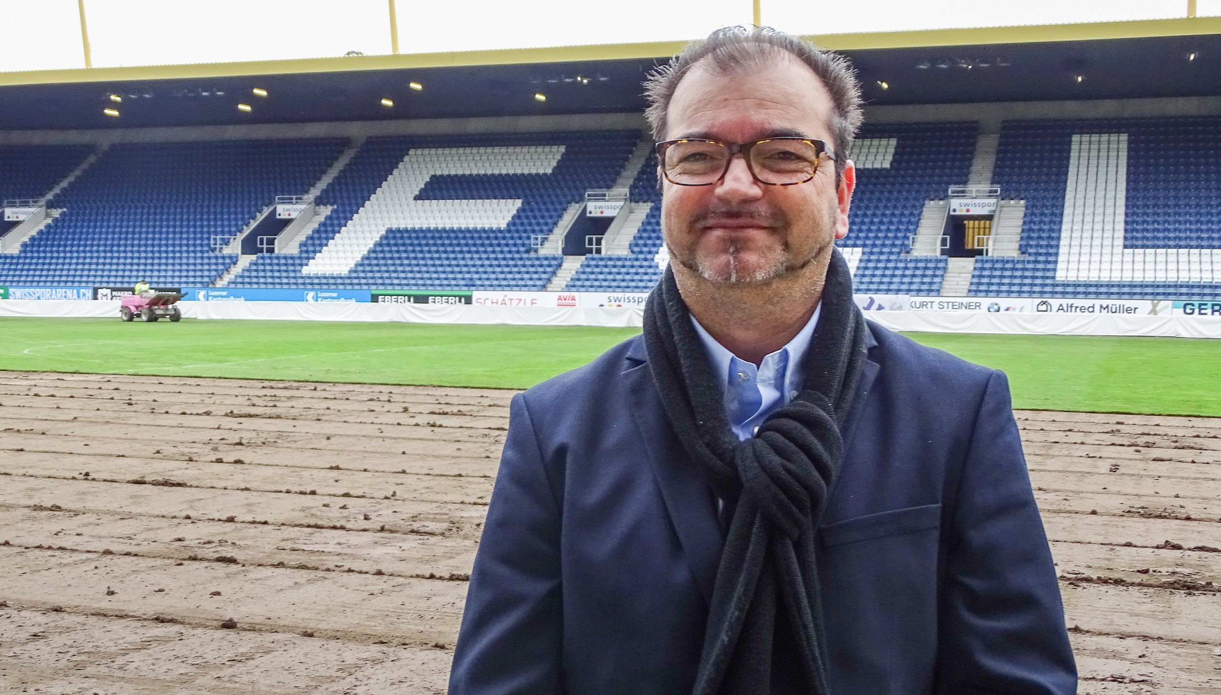 Vittorio Rossi vom Restaurant Schützenhaus auf der Allmend will die Nachbarschaft zum FCL pflegen.