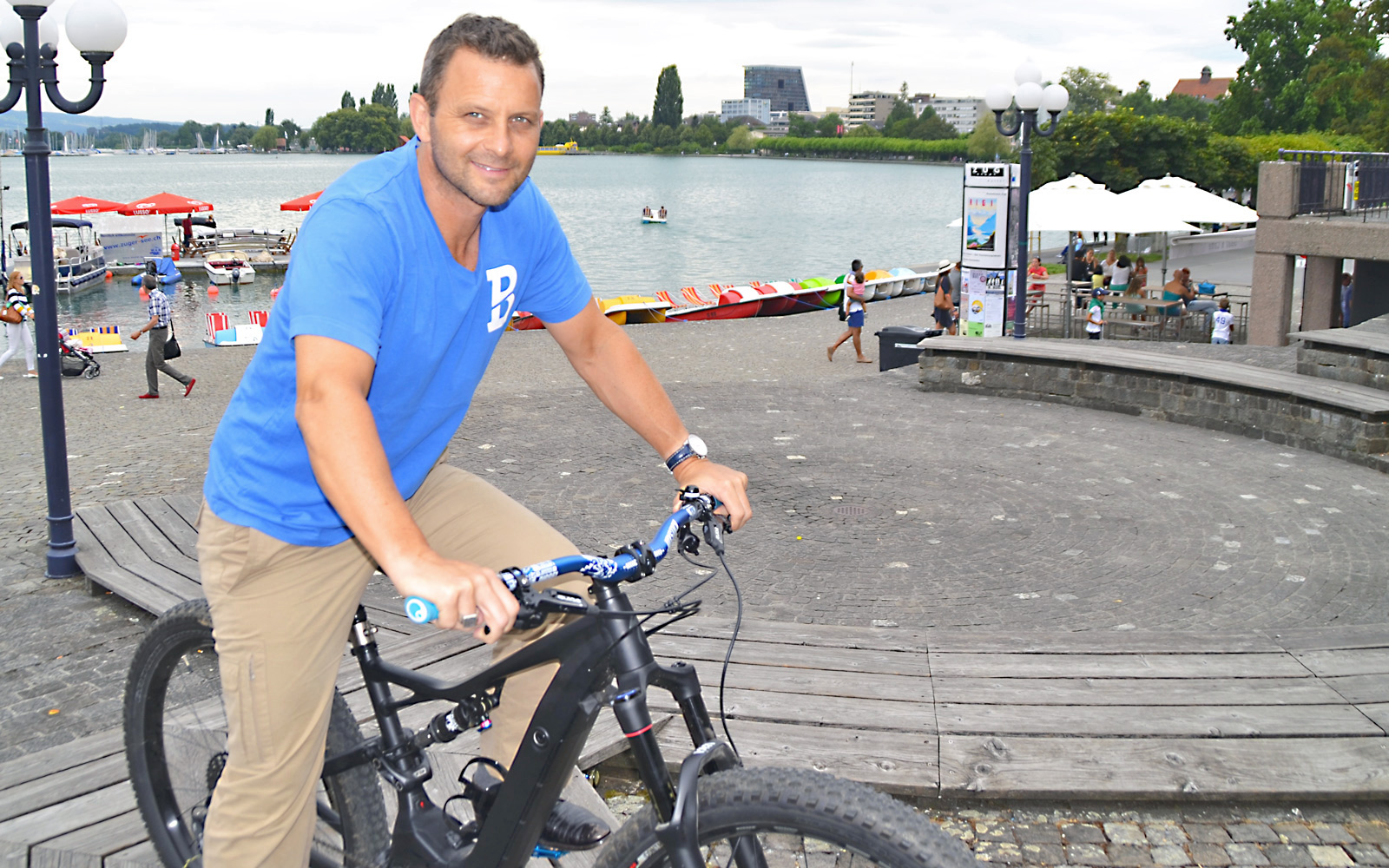 Daniel Schärer: Der Macher von Zugsports hat eine neue Idee – einen Erlebnis- und Vitaparcours im Wald von Oberwil zu installieren.