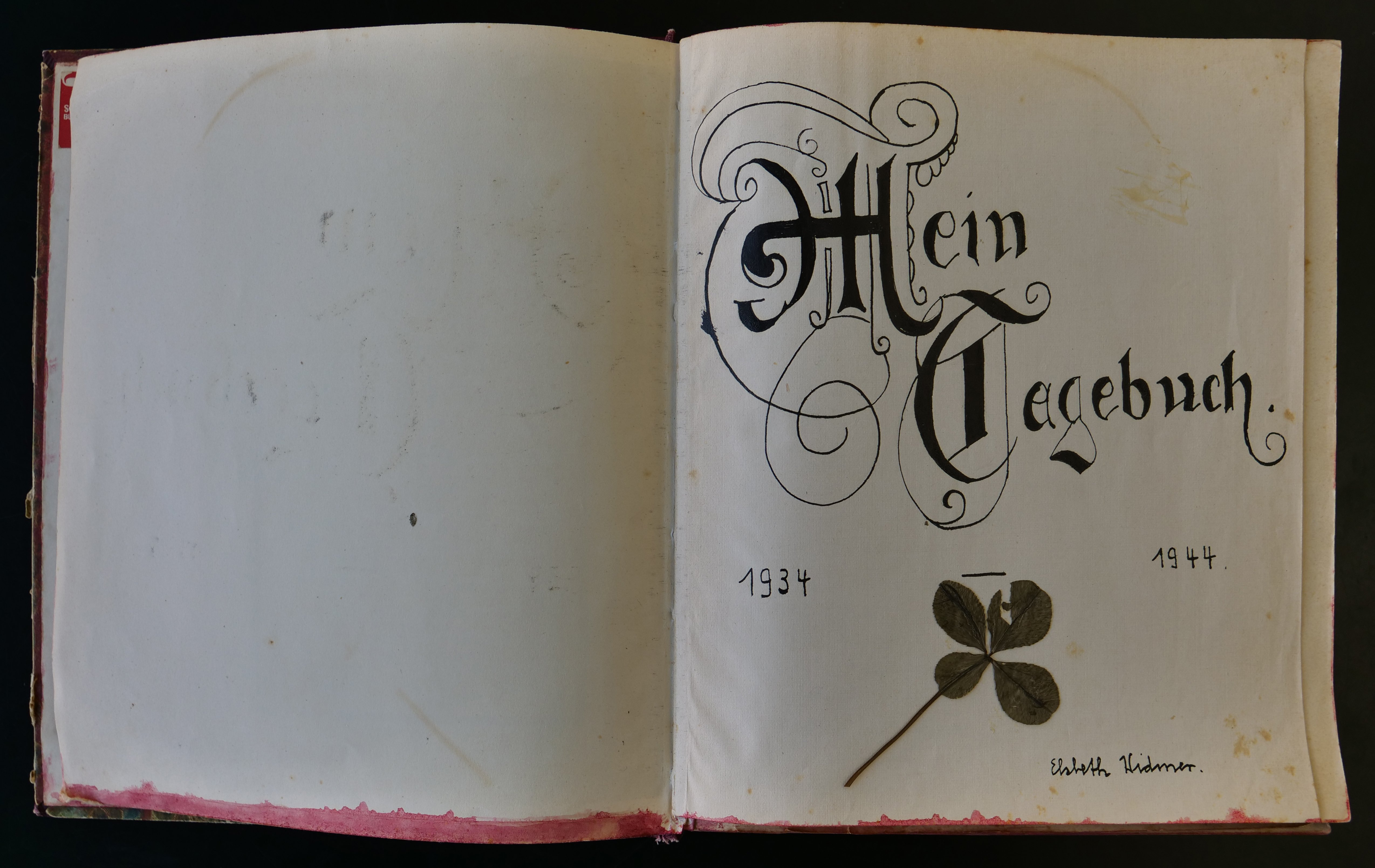 Tagebuch von Elsbeth Widmer aus Sursee, entstanden zwischen 1933 und 1944, Staatsarchiv Luzern, PA 1214/1