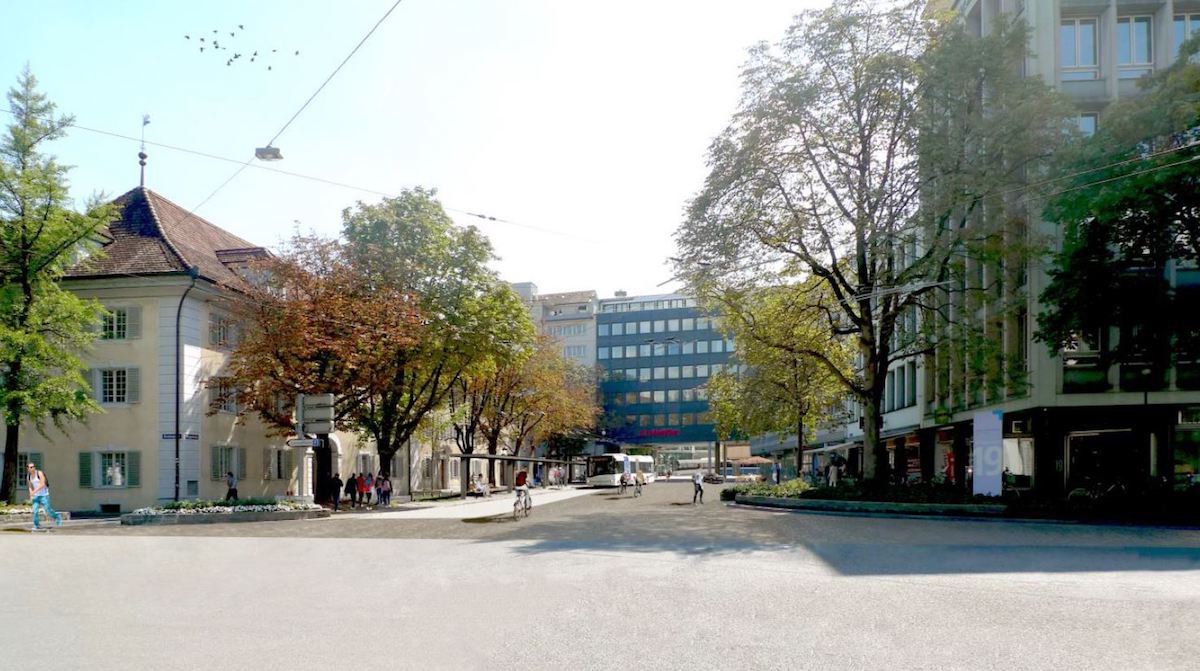 So könnte die neuer verkehrsberuhigte Obergrundstrasse aussehen.