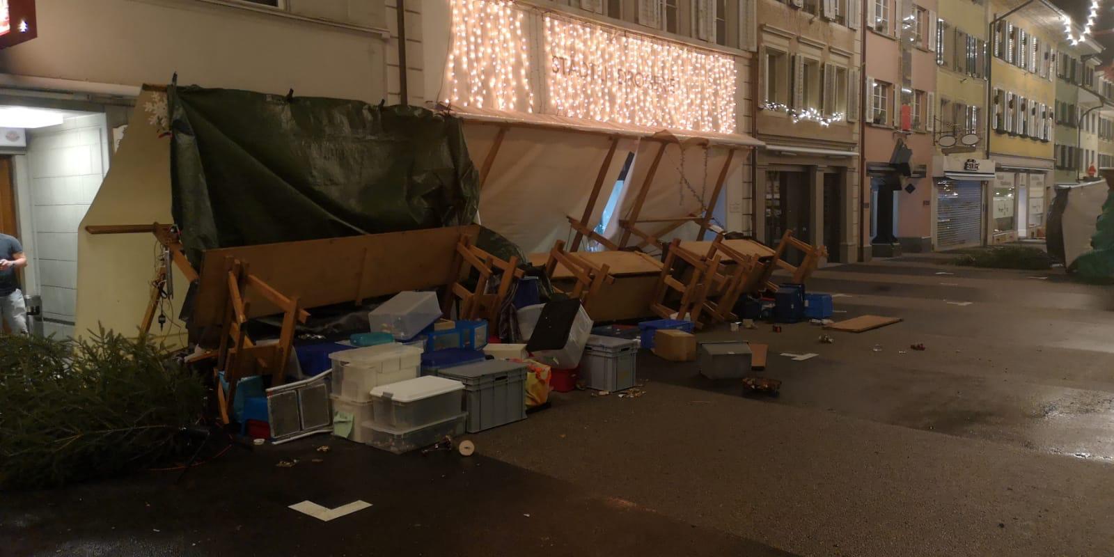 Besonders an der Hauptgasse kam es zu heftgen Windböen.