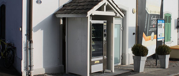 Der Käseautomat in Hünenberg See.