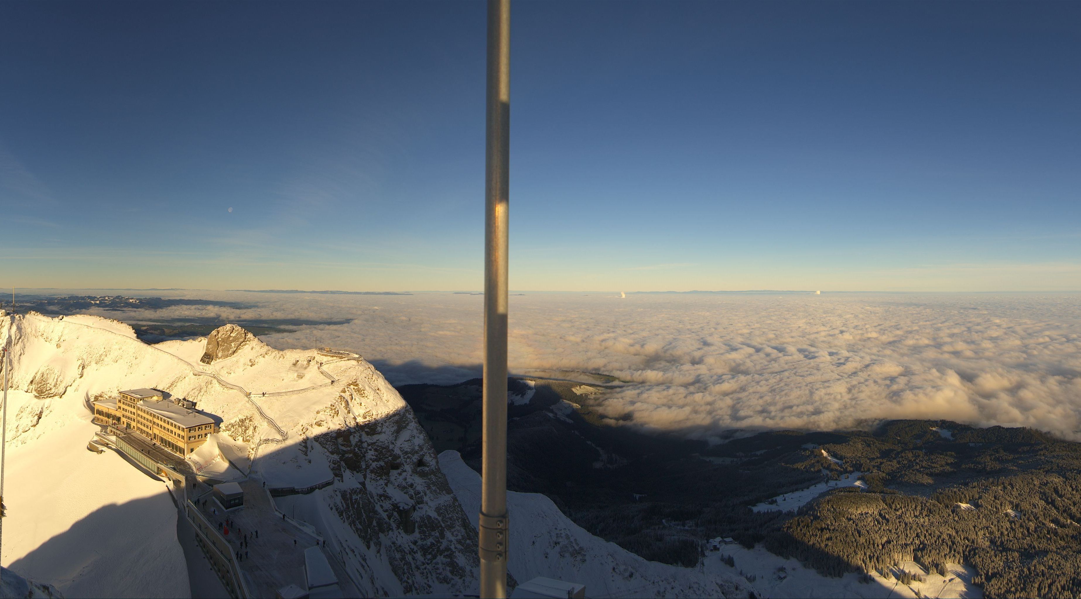 Blick vom Pilatus auf Luzern.