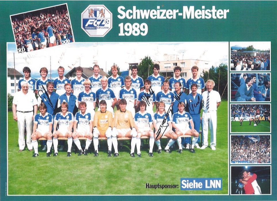 So präsentierte sich die FCL-Meistermannschaft vor 30 Jahren.