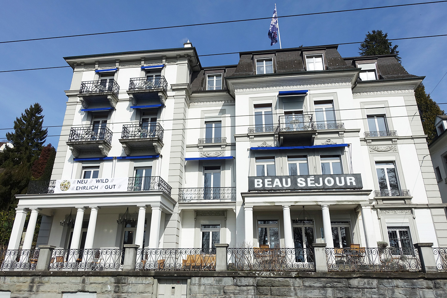 Das «Beau Séjour» an der Haldenstrasse in Luzern ist bereit für neue Gäste.