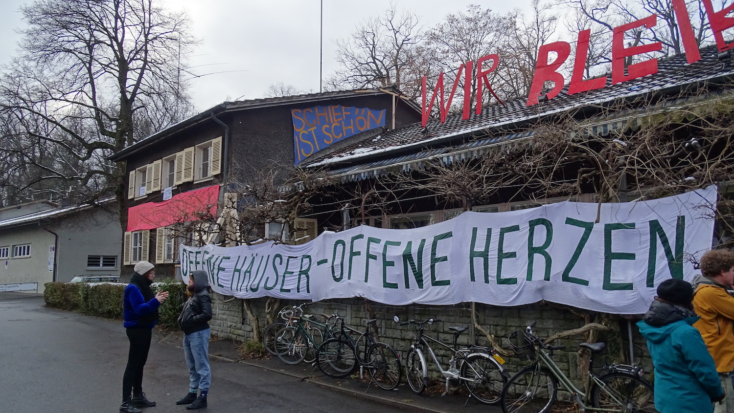 Eichwäldli Stadt Luzern Freiraum Demonstration Wohnen Leben alternativ