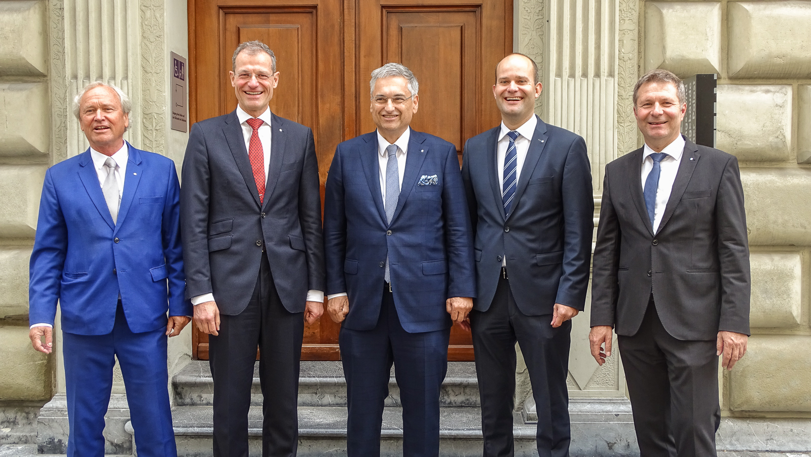 Die Luzerner Regierung bleibt männlich (von links): Paul Winiker, Reto Wyss, Guido Graf, Fabian Peter, Marcel Schwerzmann.