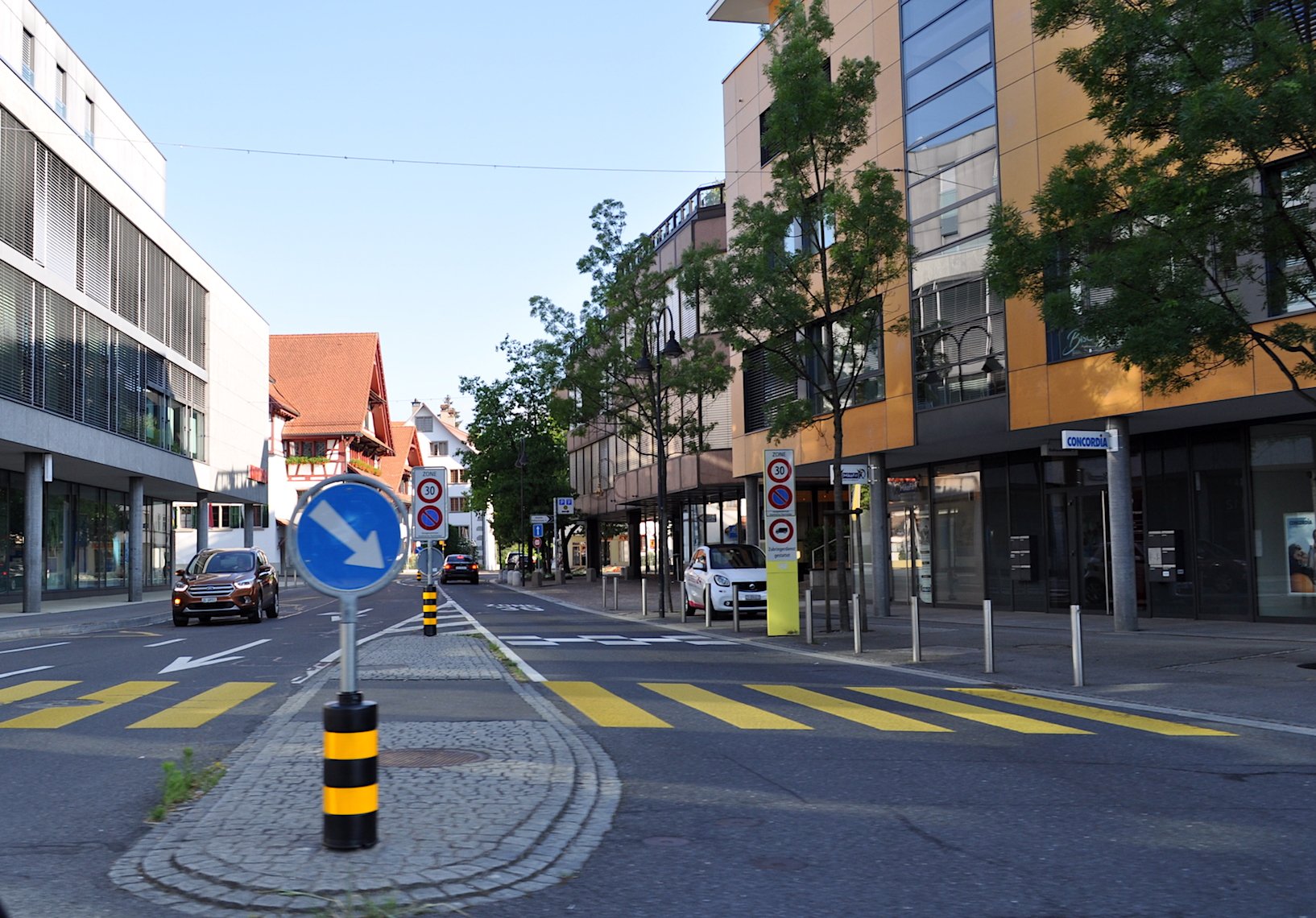 Das Dorfzentrum von Baar.