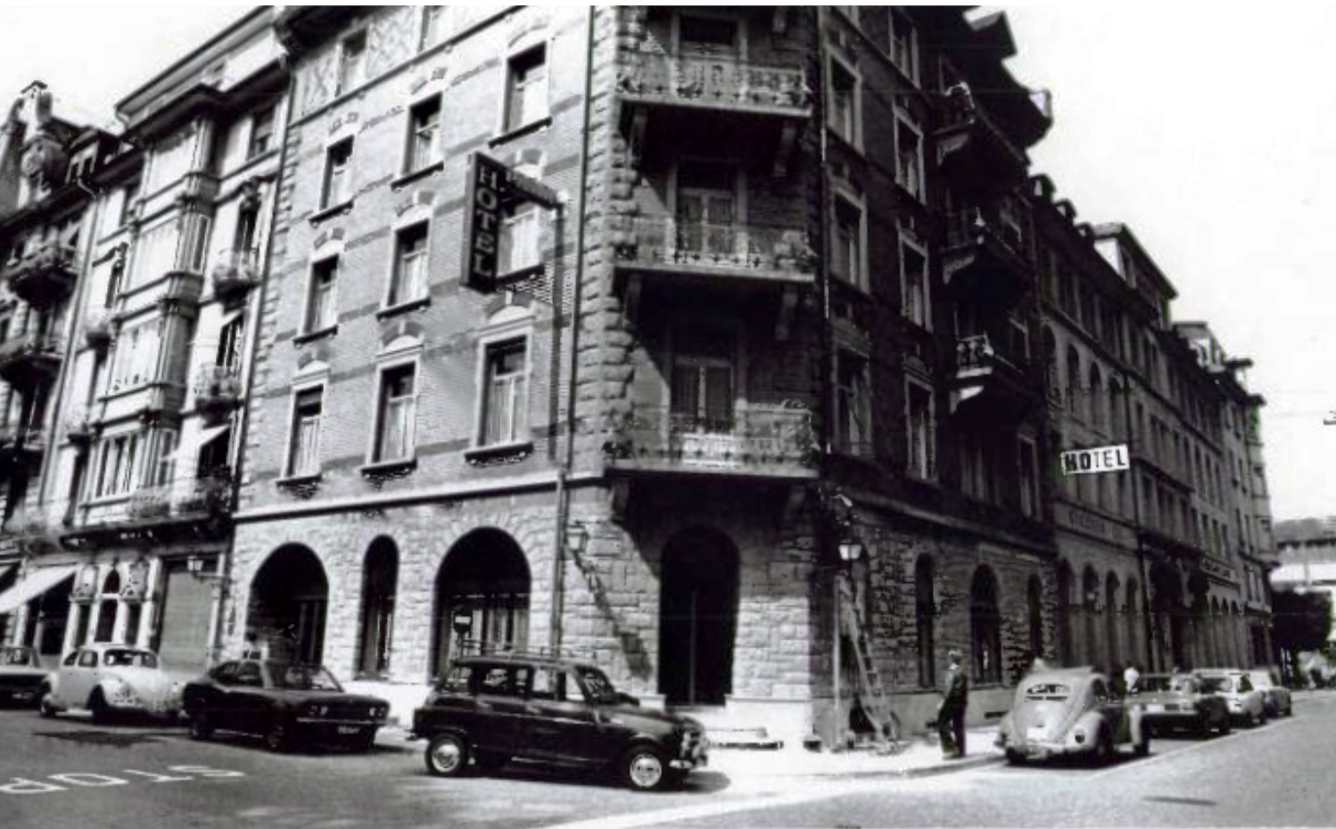 So sah das Hotel Continental Park an Murbacherstrasse 4 in Luzern 1974 aus.