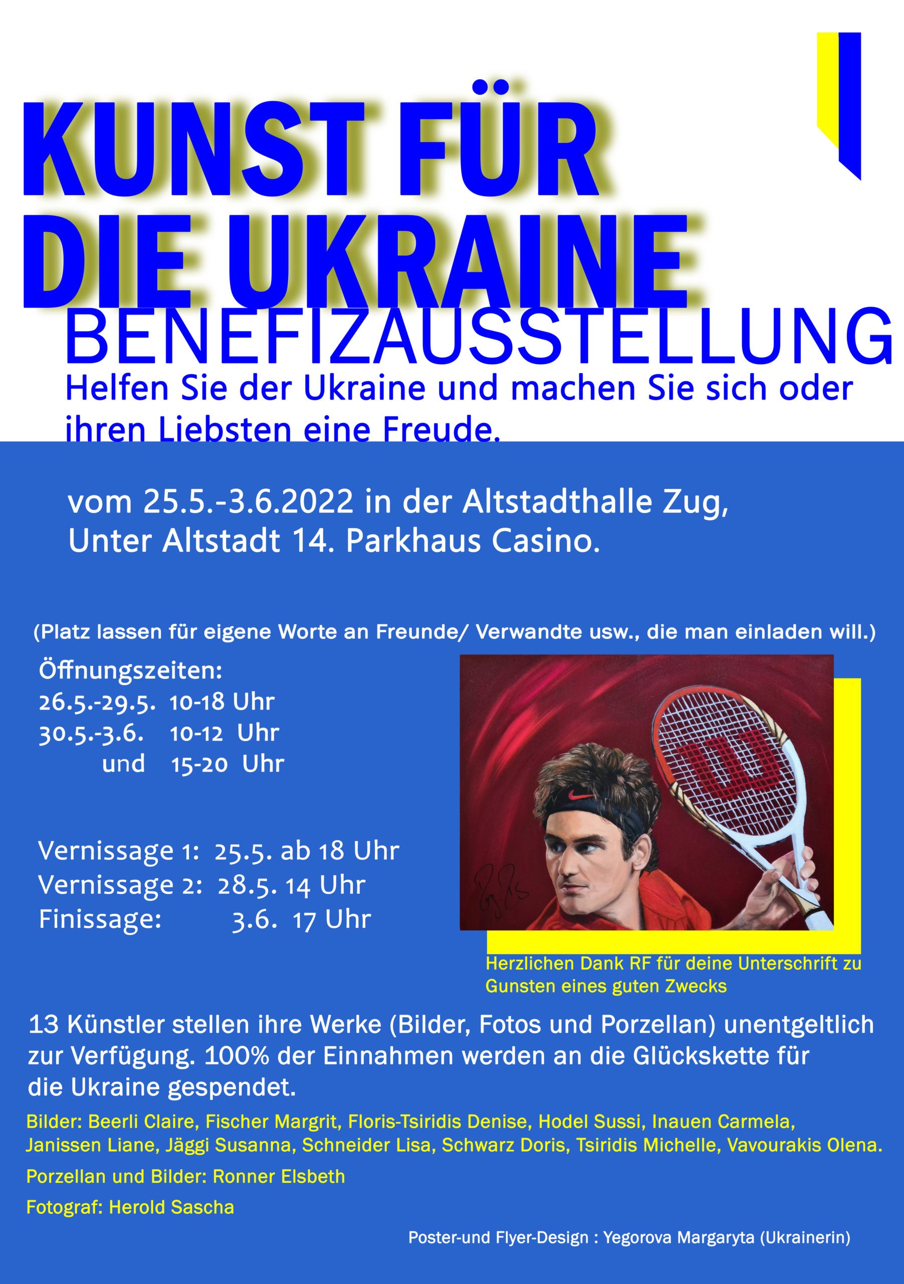 Kunst für die Ukraine / Benefizausstelung