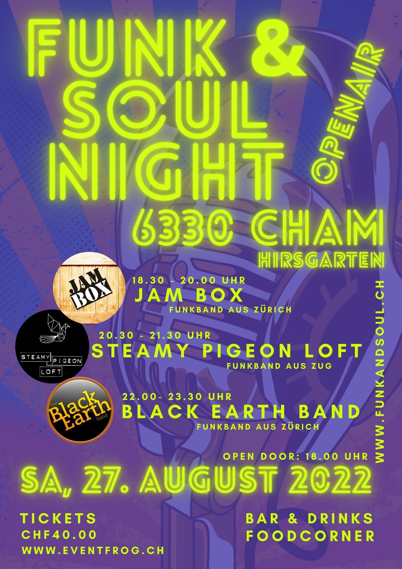 Funk &amp; Soul Night - Cham Hirsgarten OPENAIR