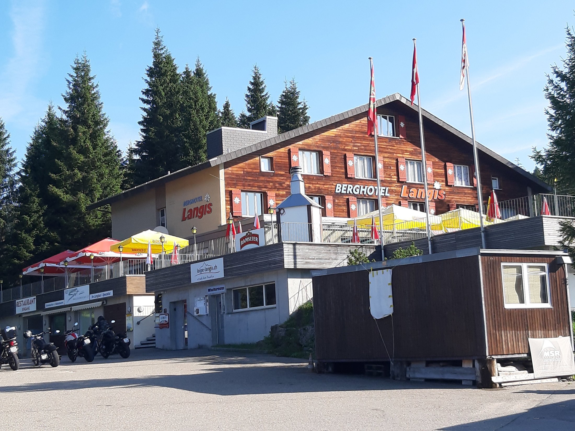 Berghotel Langis – Start und Ziel der Wanderung (EST)