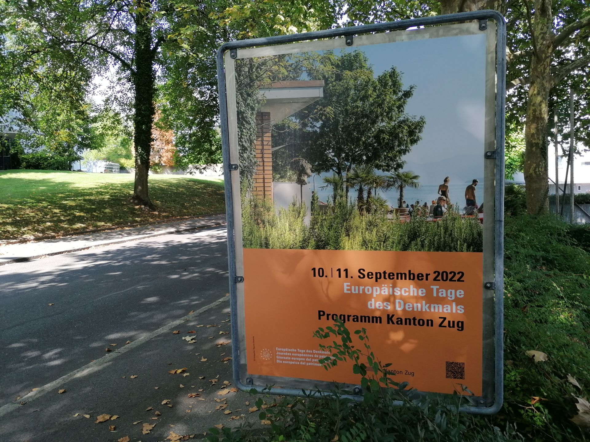 2 Plakat Zuger Denkmaltage Foto Sabine Windlin