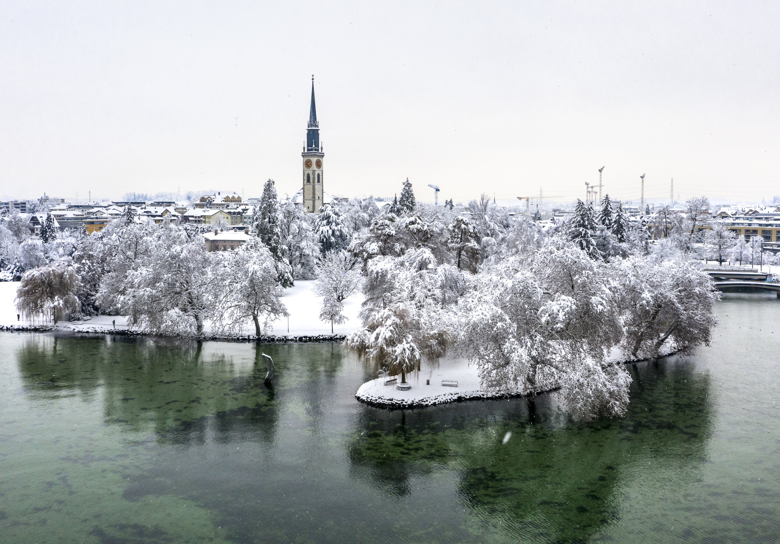 Wie ein Wintermärchen – der Kanton Zug schneebedeckt  zentralplus